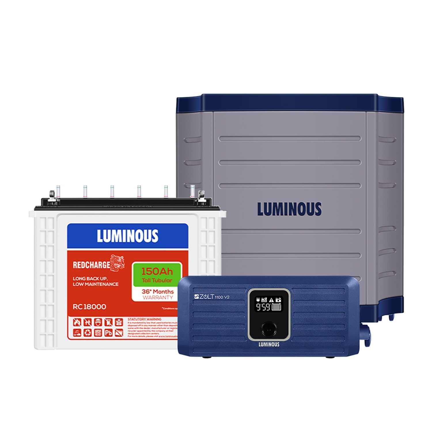 Luminous Inverter & Battery Combo with Trolley