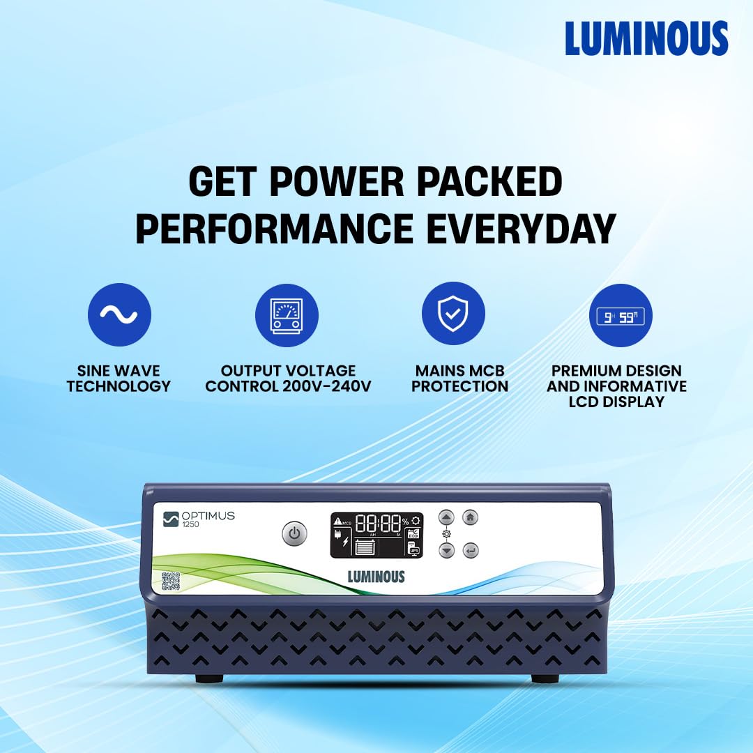 LUMINOUS OPTIMUS SINE WAVE UPS 1250+/12V
