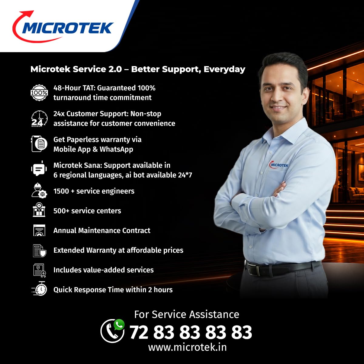 Microtek I-Lithium 1500 SW WiFi Dark Edition Inverter 
