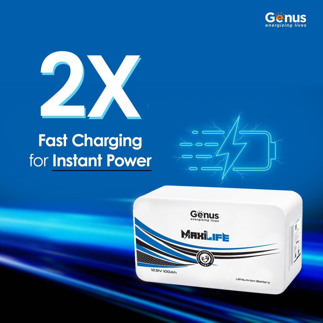 Genus MaxiLife Lithium-Ion 100Ah 