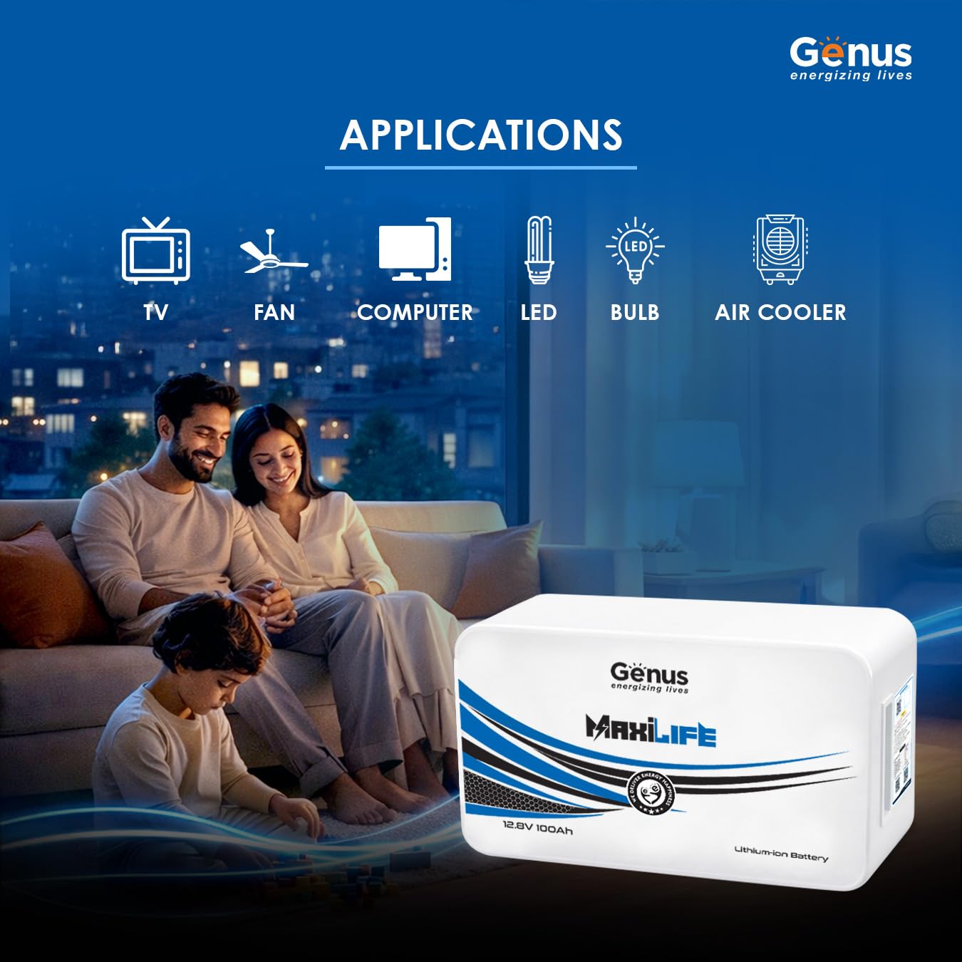 Genus MaxiLife Lithium-Ion 100Ah 