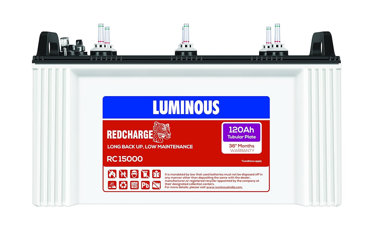 Luminous Inverter & Battery Combo for Home, Office & Shops | Optimus 2800+ (2500VA/24V) Pure Sine Wave Inverter 