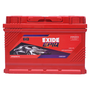 EXIDE EPIQ 74AH EPIQDIN74L (74 AH)