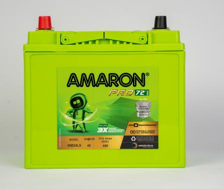 AMARON PRO Automotive Battery - 55B24LS (AAM-PR-0055B24LS) (45 AH)