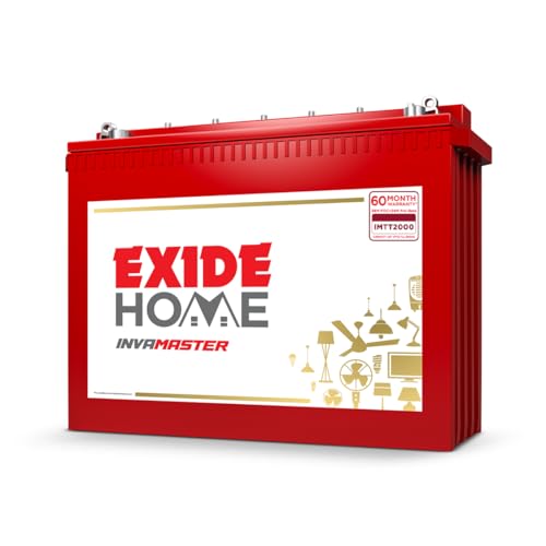 EXIDE INVA Master IMTT2000 200Ah 12V Tall Tubular Inverter Battery | Ideal for Home, Office & Shops | Long Backup & Low Maintenance | Leak Resistant | 60 Months Warranty