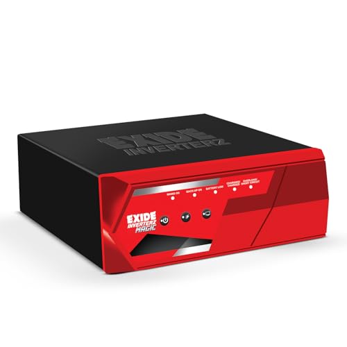 EXIDE Magic MAGIC12V875 875VA Square Wave Inverter | PLEX Technology, Smart Charging, 42-Month Warranty | Ideal for Home & Office Use