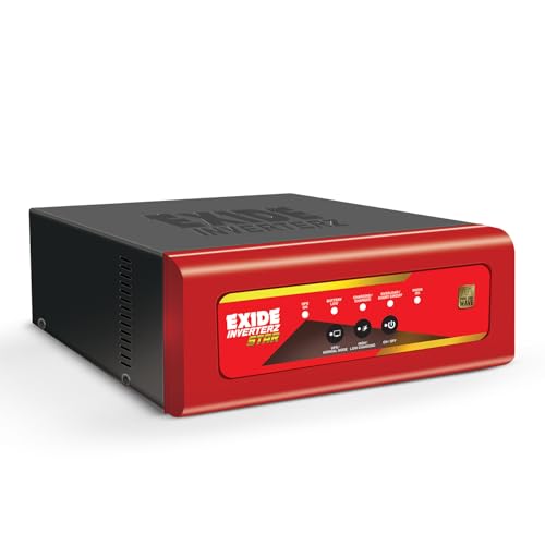 EXIDE Star STAR12V1375 1375VA Pure Sine Wave Inverter | 12V Home UPS for 2–3BHK Homes | LED Display | Microcontroller-Based | 42 Month Warranty