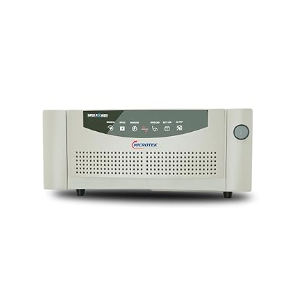 Microtek Super Power 800 Pure Sinewave 700VA/12V Inverter, Support 1 Battery with 2 Year Warranty for Home, Office & Shops