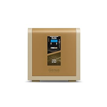 Genus MaxiLion 700 VA 1 BHK Inverter with Upto 12 Year Life Integrated 640Wh Lithium-Ion Battery for Home Office & Shop