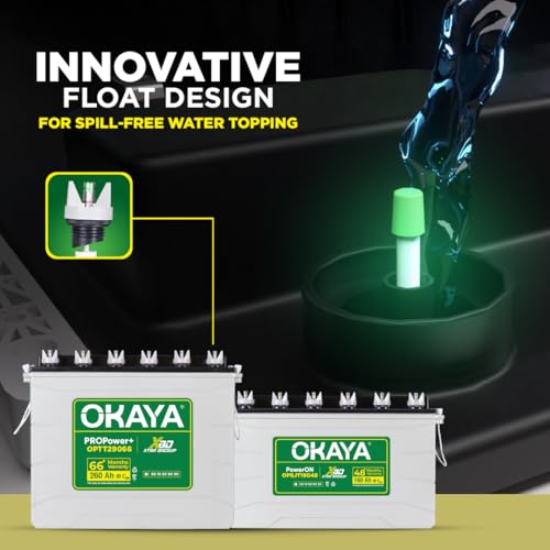 OKAYA PRO Power OPTT19054 160Ah Tall Tubular Inverter Battery for Home, Office & Shops with Certified Extra Backup | Spillage Free & Low Maintenance Design | 54 Months Warranty